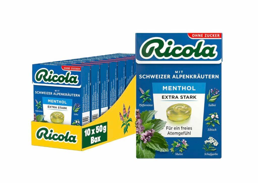 Ricola Extra EXTRA STARK Schweizer Husten Bonbons 35 Rabatt Hottip